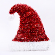 Factory Direct Sale Christmas Hat Glitter PET Tinsel Decorations